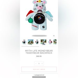 Sprayground Myth Life Moneybear backpack